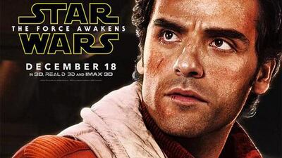 A new Star Wars poster with Oscar Isaac has been unveiled on Twitter. Courtesy Walt Disney Studios Motion Pictures