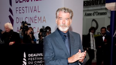 Pierce Brosnan arrives at the opening ceremony of the 45th Deauville American Film Festival on September 6, 2019. Getty Images