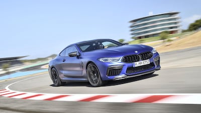 The brand-new M8 Competition is being billed as the most potent and rapid two-door to wear the blue and white roundel on its nose and rump. Courtesy BMW