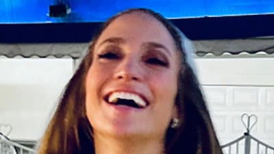 The second look Lopez wore for her Las Vegas wedding to Ben Affleck was a dramatic gown by Lebanese designer Zuhair Murad. Photo: Jennifer Lopez / Instagram