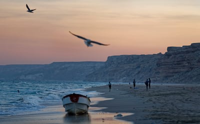 A beach in the former pirate village of Eyl in Somalia's semi-autonomous north-eastern state of Puntland. AP