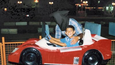 Christopher Revelle’s edited image of an Iraqi father and son playing together. Courtesy Christopher Revelle
