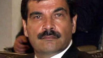 Bashar Al Assad's late brother-in-law Assef Shawkat in Damascus on June 13, 2000. AFP