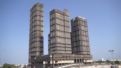 The abandoned Mina Plaza development will be demolished in a matter of seconds on Friday. Courtesy: Modon Properties