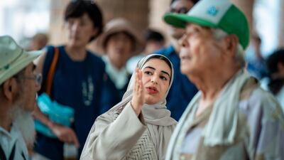 Visitors to the pavilion are given an introduction to UAE culture. Photo: UAE Pavilion Expo 2025 Osaka
