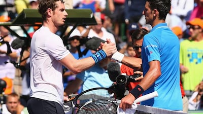 Andy Murray and Novak Djokovic have faced off in two of the three finals at the biggest tournament's so far this season. Clive Brunskill / Getty Images / AFP / April 5, 2015