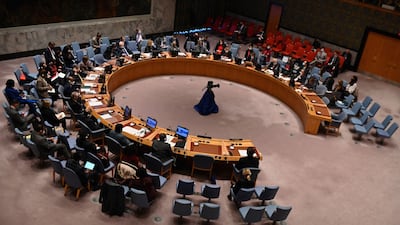 Washington’s UN envoy Linda Thomas-Greenfield said 'two members' of the UN Security Council were blocking sanctions measures. AFP