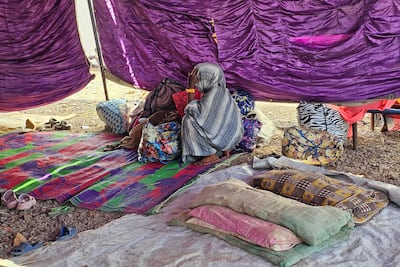 A displaced Sudanese girl in Gedaref, eastern Sudan. AFP