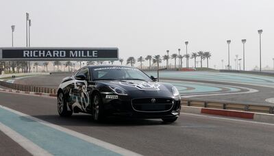 A Jaguar driving experience at Yas Marina Circuit. Ravindranath K / The National