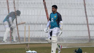Pakistan batsman Abid Ali in Rawalpindi on Monday. AFP