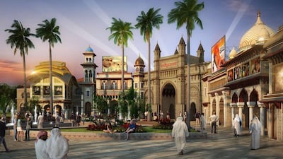 The first phase of Bollywood Parks Dubai is expected to be finished by 2016. Courtesy Dubai Parks and Resorts