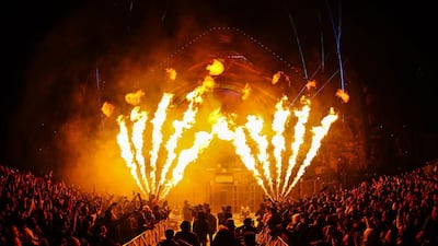 The second day of the MDL Beast festival was held in Riyadh, Saudi Arabia. The 3-day festival, from December 19 to 21 includes Internationally acclaimed DJ acts such as David Guetta and Steve Aoki. Courtesy MDL Beast