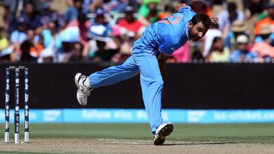 With 12 wickets, India's Mohammed Shami has been the team's most prolific bowler so far at the 2015 Cricket World Cup. Michael Bradley / AFP / March 10, 2015
