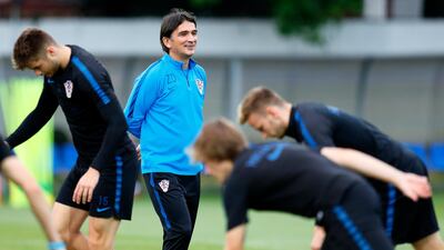 Zlatko Dalic is enjoying life as Croatia manager as his side prepares for their World Cup quarter-final on Saturday with Russia. Ronald Wittek / EPA