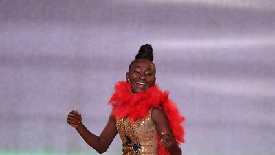Miss Ghana Rebecca Kwabi performs during the Miss World 2019 final. EPA