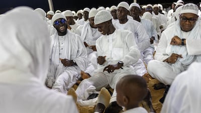 The Layene community performs religious chants at the Mausoleum Seydina Limamou Lahi Al Mahdi in Dakar, Senegal. EPA