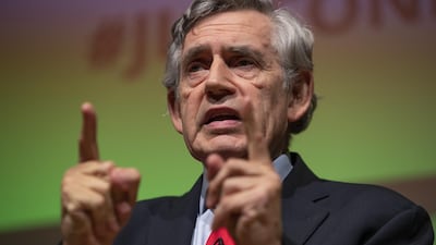 Gordon Brown has warned of the many perils faced by the global economy. Dan Kitwood/Getty Images