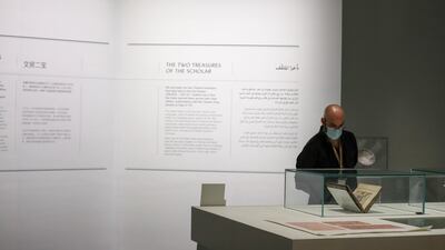 The exhibition, which opens to the public on October 6, showcases the cultural and artistic exchange between the Chinese and Islamic civilisations from the 8th to the 18th century. Khushnum Bhandari / The National