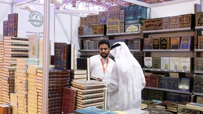 The first day of the Sharjah International Book Fair, at Expo Centre. Pawan Singh / The National