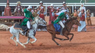 The finale of the King Abdulaziz Camel Festival in Riyadh. Wam
