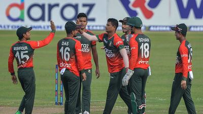 Bangladesh dismissed New Zealand for just 60 in the first T20. AFP