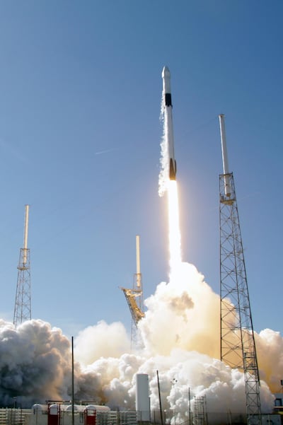 A Falcon 9 SpaceX rocket lifts off from Cape Canaveral, Florida on December 5, 2019 with cargo load for the International Space Station. AP Photo