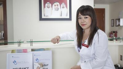 Skye Brown set up a postnatal home visit service in Abu Dhabi when she realised there was no continuity of care available. Mona Al Marzooqi / The National