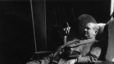 Evelyn Waugh (1903-1966), pictured in a 1955 edition of the Picture Post, was an acute social observer who chronicled the lives of the 'bright young things' and experiences of war. Kurt Hutton / Getty Images.