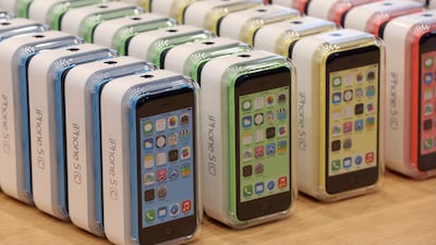 The iPhone 5C arrived on September 20, 2013 and was less expensive and very similar to the iPhone 5 except it came with colourful casing. Getty Images