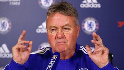 Guus Hiddink will step down from his interim role at the end of the season when Antonio Conte takes over on a full time basis. Clive Rose / Getty Images