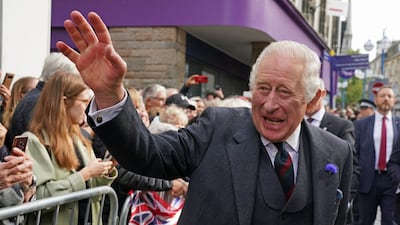 King Charles III arrived at an official council meeting at the City Chambers in Dunfermline, Scotland, on Monday, to formally mark the conferral of city status on the former town. PA