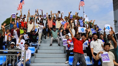 Nepal fans at the Bayuemas Oval