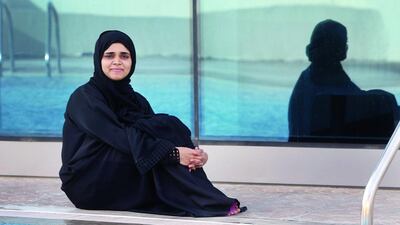 Asmaa Al Hameli hopes to swim her way to good long-term health. Delores Johnson / The National