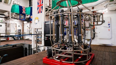 The RRS Sir David Attenborough can carry up to 60 scientists deep into the heart of the ice-covered polar seas. AP Photo