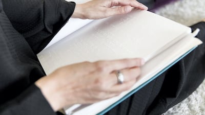 Braille and sign language users will be served by the Wasfat prescriptions service. Reem Mohammed/The National