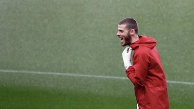 United goalkeeper David de Gea. EPA