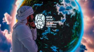 The closing ceremony of the IUCN Congress took place in Abu Dhabi on Wednesday. Victor Besa / The National