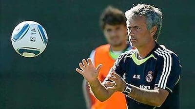 Jose Mourinho, centre, is looking to add new faces to his Real Madrid squad, preferably a defender and a striker.