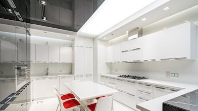 Dining can also be done in the kitchen.