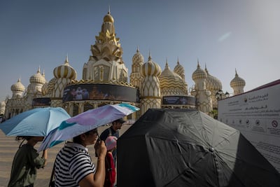Global Village is one among many UAE outdoor attractions that closes in the summer. Antonie Robertson / The National