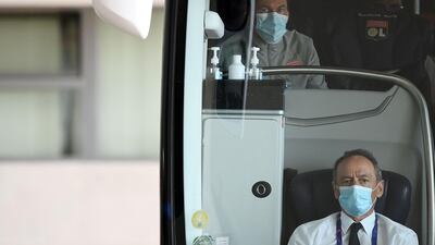 Lyon's French coach Rudi Garcia at the team hotel in Cascais ahead of the Champions League quarter-final against Manchester City. AFP