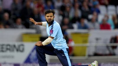 Azeem Rafiq playing for Yorkshire in 2017. Getty Images