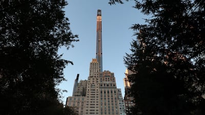 111 West 57th Street also known as the Steinway Tower in New York City stands at 435 meters high. Photo: Getty