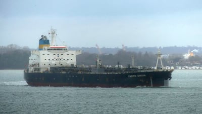 The Pacific Zircon was in international waters off the coast of Oman. Photo: David Potter