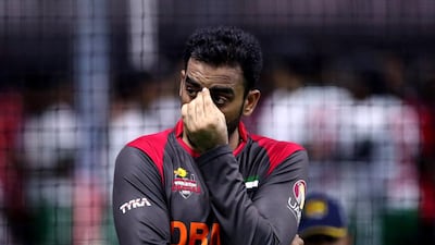 Vikrant Shetty of the UAE at the Indoor Worlds Cup. Chris Whiteoak / The National
