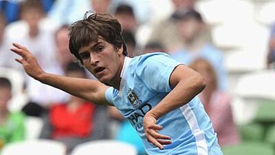 Denis Suarez, the Manchester City youth player, has caught Andrew Cole's eye while watching his son Devante play for City's youth team.