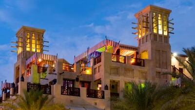 The stylish exterior of Shoo Fee Ma Fee at the Madinet Jumeirah in Dubai, where Moroccan cuisine is done rather well. P