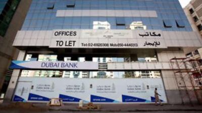 A new Dubai Bank office under construction in Airport Road, Abu Dhabi.