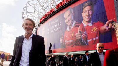 Sir Jim Ratcliffe visited Old Trafford last week to meet with Manchester Uited's owners ahead of submitting a bid to buy the club. PA