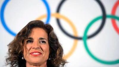 Ana Botella, the mayor of Madrid, attends a news conference after a bid presentation of Madrid 2020 Candidate City before the International Olympic Committee members in Lausanne. Frabrice Coffrini / EPA